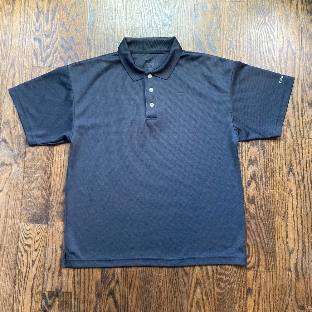 SOLD-Mens Black polo shirt size medium